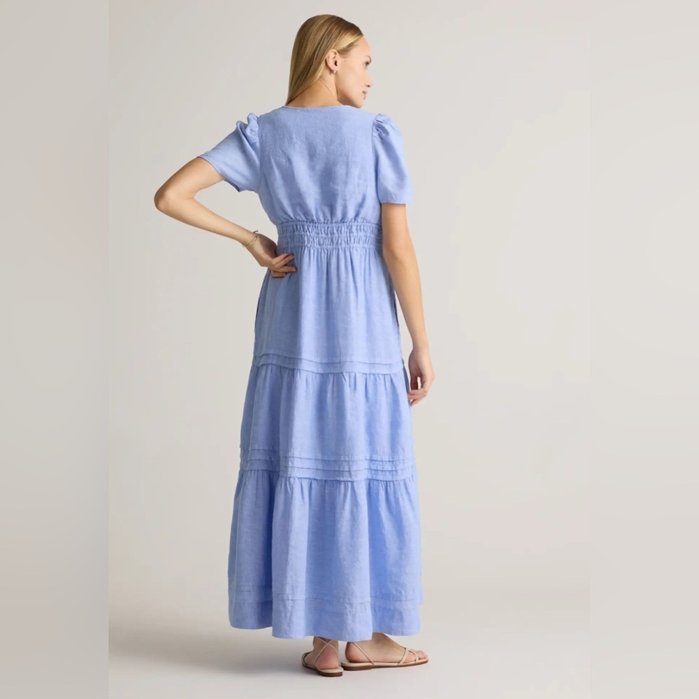 Quince 100% European Linen Tiered Maxi Dress XS - Picture 4 of 12